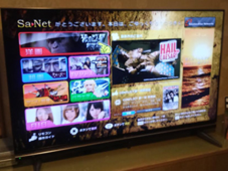 山口県宇部IC近くのラブホテル プレジャーリゾート ソル 宇部店のテレビ参考画像